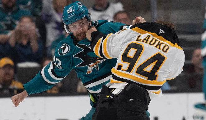 Sharks win ends 14-game losing streak to Bruins